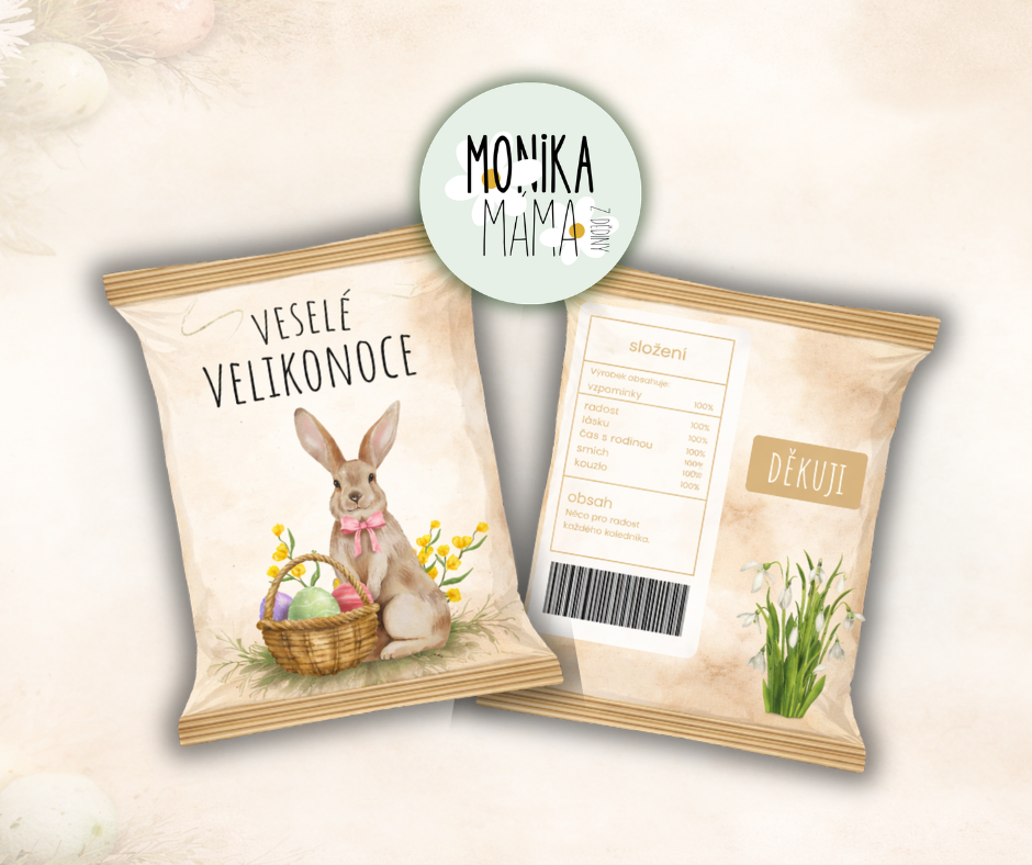 Obal na velikonoční výslužku | zajíc a košík
